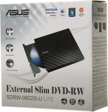 Привод DVD-RW Asus SDRW-08D2S-U LITE/BLK/G/AS