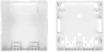 Коробка Lanmaster TWT-SA2-WH настенная 62x67x30мм крышка Keystone ПВХ белый