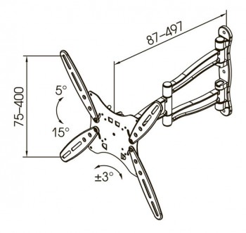 Кронштейн для телевизора Kromax TECHNO-5