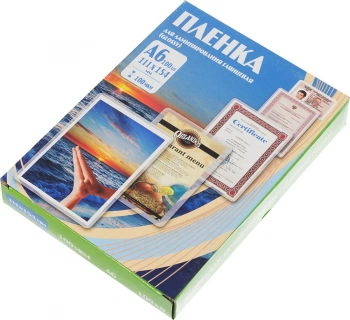 Пленка для ламинирования Office Kit 100мкм A6 (100шт) глянцевая 111x154мм PLP111