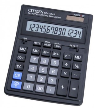 Калькулятор бухгалтерский Citizen SDC-554 S