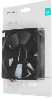 Вентилятор для корпуса Deepcool XFan 120 120х120x25 черный 3-pin 4-pin (Molex) 24дБ (DP-FDC-XF120) Ret