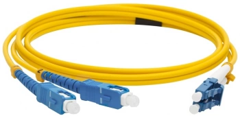 Патч-корд Lanmaster LAN-2LC-2SC/SU-2.0 2x9/125 OS1/OS2 LC дуплекс-SC дуплекс 2м LSZH желтый