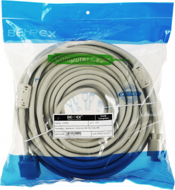 Кабель DB15 (m) DB15 (m) 30м (CABLE30) феррит.кольца белый