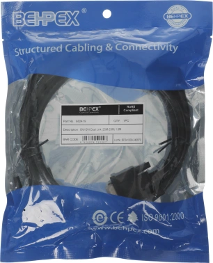 Кабель DVI-D (m) DVI-D (m) 1.8м феррит.кольца черный