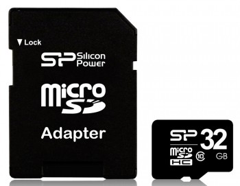 Флеш карта microSDHC 32GB Silicon Power  SP032GBSTH010V10SP