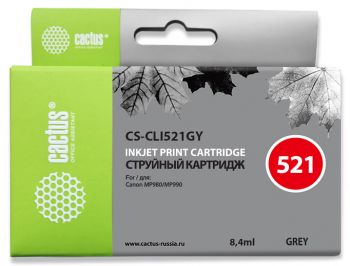 Картридж струйный Cactus CS-CLI521GY