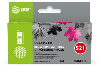 Картридж струйный Cactus CS-CLI521M
