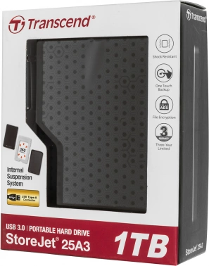 Жесткий диск Transcend USB3.0 1TB TS1TSJ25A3K