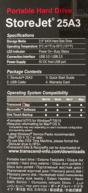 Жесткий диск Transcend USB3.0 1TB TS1TSJ25A3K