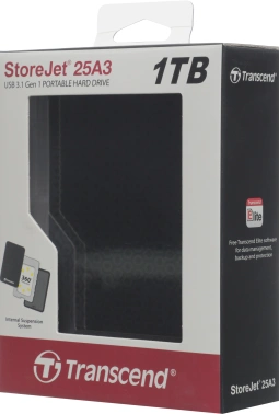 Жесткий диск Transcend USB3.0 1TB TS1TSJ25A3K