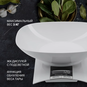 Весы кухонные электронные Polaris PKS0323DL