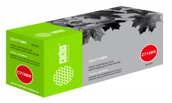 Картридж лазерный Cactus CS-C718BK