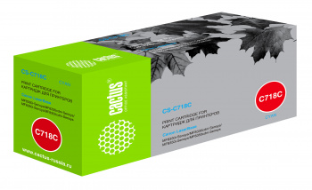 Картридж лазерный Cactus CS-C718C