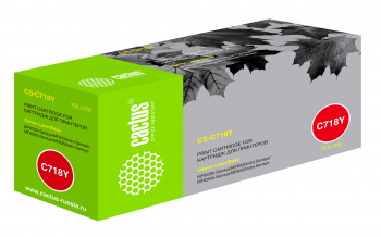 Картридж лазерный Cactus CS-C718Y