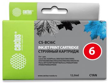 Картридж струйный Cactus CS-BCI6C