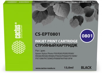 Картридж струйный Cactus CS-EPT0801