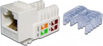 Модуль информационный Lanmaster UTP (NM-KSTU90/WH) Keystone RJ45 кат.5e белый