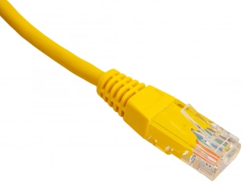 Патч-корд Lanmaster TWT-45-45-0.15-YL UTP RJ-45 вил.-вилка RJ-45 кат.5E 0.15м желтый ПВХ