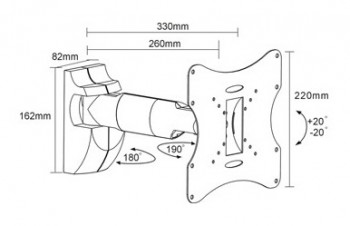Кронштейн для телевизора Arm Media LCD-202