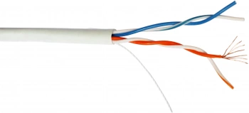 Кабель информационный Lanmaster TWT-5EUTP2PT-WH кат.5E UTP 2 пары 24AWG PVC внутренний 305м белый