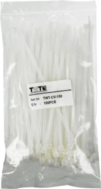 Стяжка пластиковая Lanmaster TWT-CV-150 150x3.6мм (упак:100шт) нейлон 6.6 внутри помещений