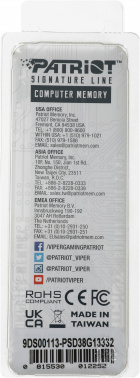 Память DDR3 8Gb 1333MHz Patriot  PSD38G13332
