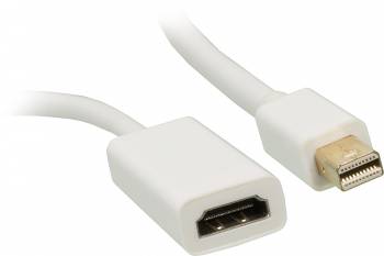 Переходник miniDisplayPort (m) HDMI (f) 0.2м белый