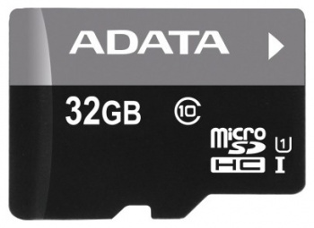 Флеш карта microSDHC 32GB A-Data  AUSDH32GUICL10-RA1