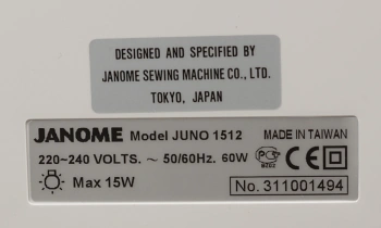 Швейная машина Janome Juno 1512