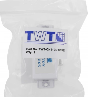 Адаптер Lanmaster TWT-CN110UTP5E проходн. кат.5E бел.