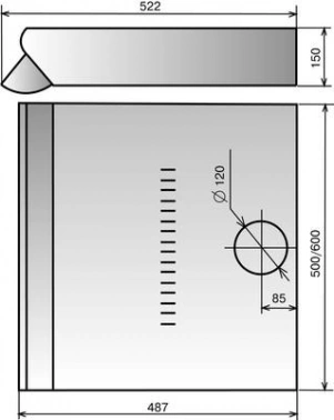 Вытяжка козырьковая Elikor Europa 60П-290-П3Л