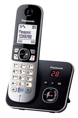 Р/Телефон Dect Panasonic KX-TG6821RUB