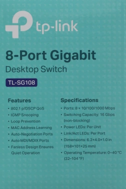 Коммутатор TP-Link  TL-SG108