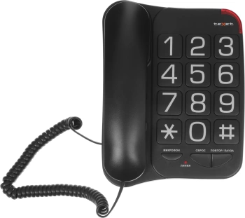 Телефон проводной Texet ТХ-201