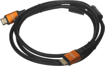 Кабель аудио-видео HDMI (m)/HDMI (m) 1.8м. феррит.кольца позолоч.конт. черный
