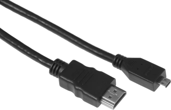 Кабель Micro HDMI (m)/HDMI (m) 1м. позолоч.конт. черный