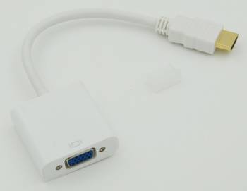Переходник HDMI (m) VGA (f) 0.1м белый