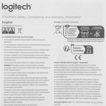 Мышь Logitech B100