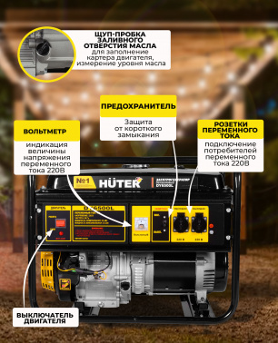Генератор Huter DY6500L