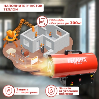 Тепловая пушка газовая Ресанта ТГП-30000
