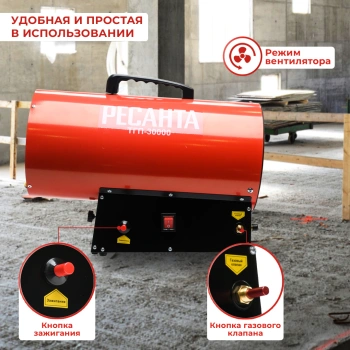 Тепловая пушка газовая Ресанта ТГП-30000