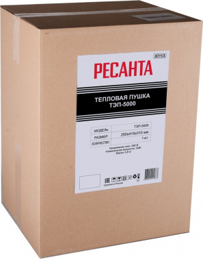 Тепловая пушка электрическая Ресанта ТЭП-5000