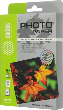 Фотобумага Cactus CS-MA6190100