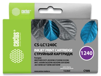 Картридж струйный Cactus CS-LC1240C