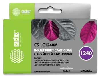 Картридж струйный Cactus CS-LC1240M