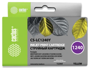 Картридж струйный Cactus CS-LC1240Y