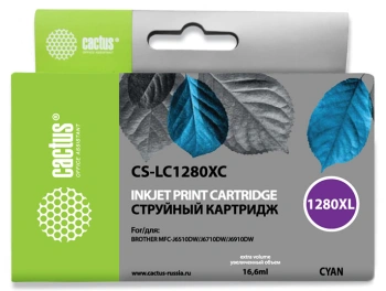 Картридж струйный Cactus CS-LC1280XC