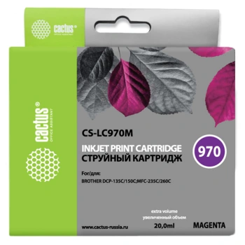 Картридж струйный Cactus CS-LC970M