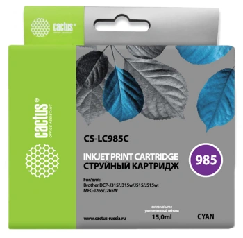 Картридж струйный Cactus CS-LC985C